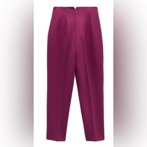Zara Magenta High Waisted Pants size Medium